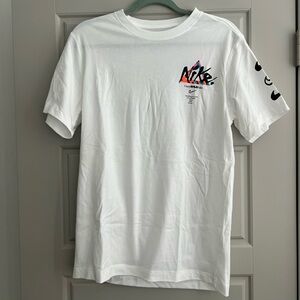 Nike White Multicolor Logo Men's T-Shirt